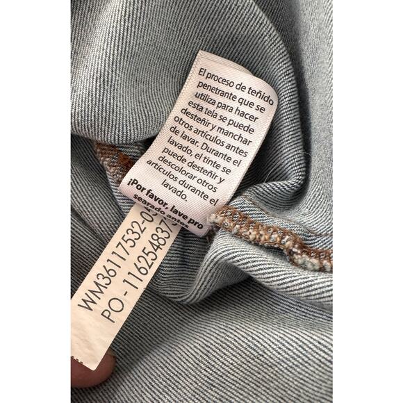 Time and Tru XXXL Size 22 Womens Blue Denim Button Front Jean Jacket - Picture 9 of 11